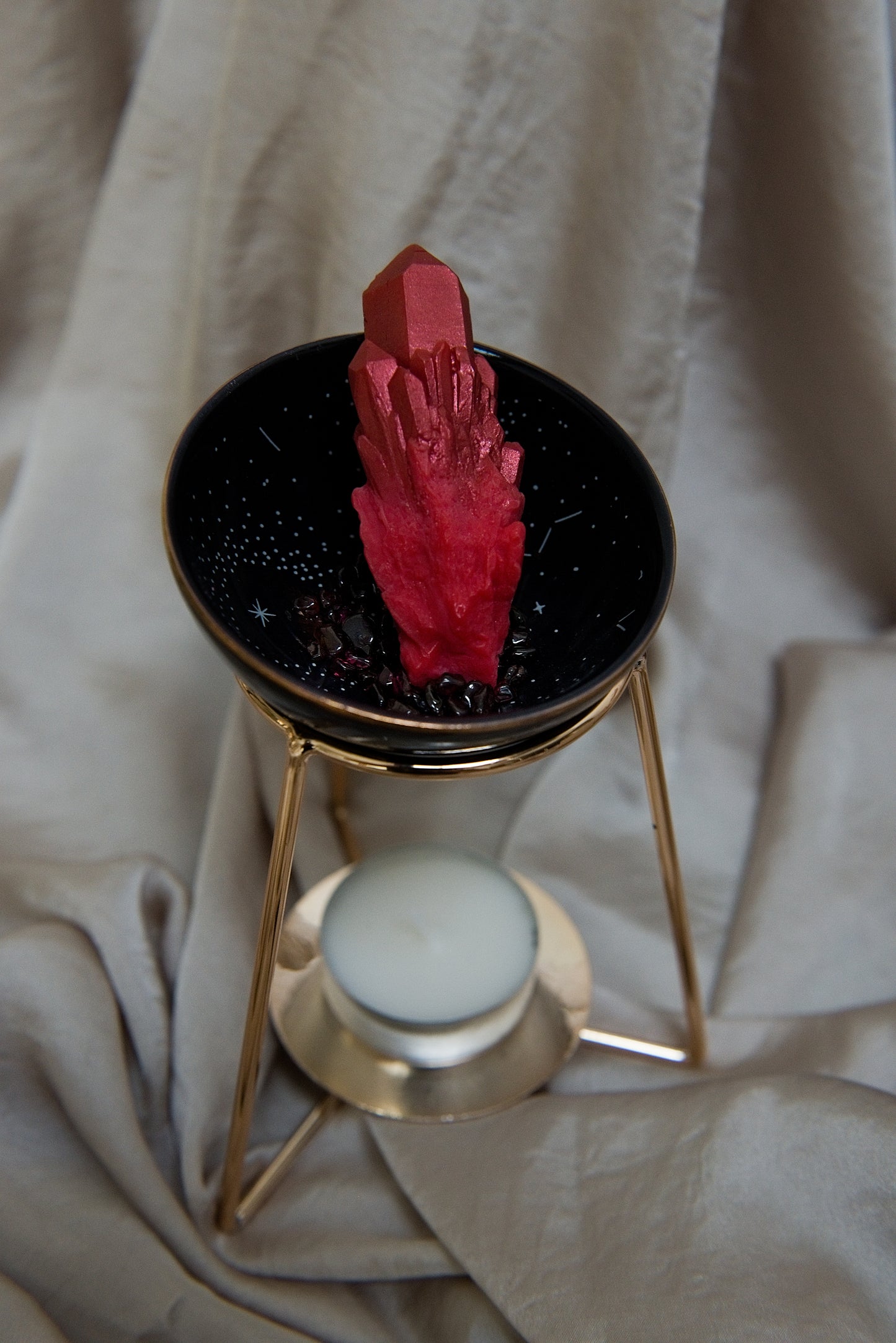 "I WANT YOUR S*X", pour la passion, grenat rouge, boîte de 3 fondants parfumés d'intention