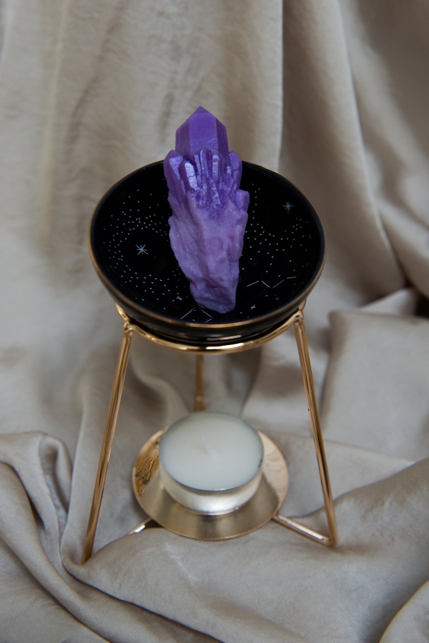 "I DON'T GIVE A FUCK" pour le lâcher prise, améthyste, boîte de 3 fondants parfumés d'intention